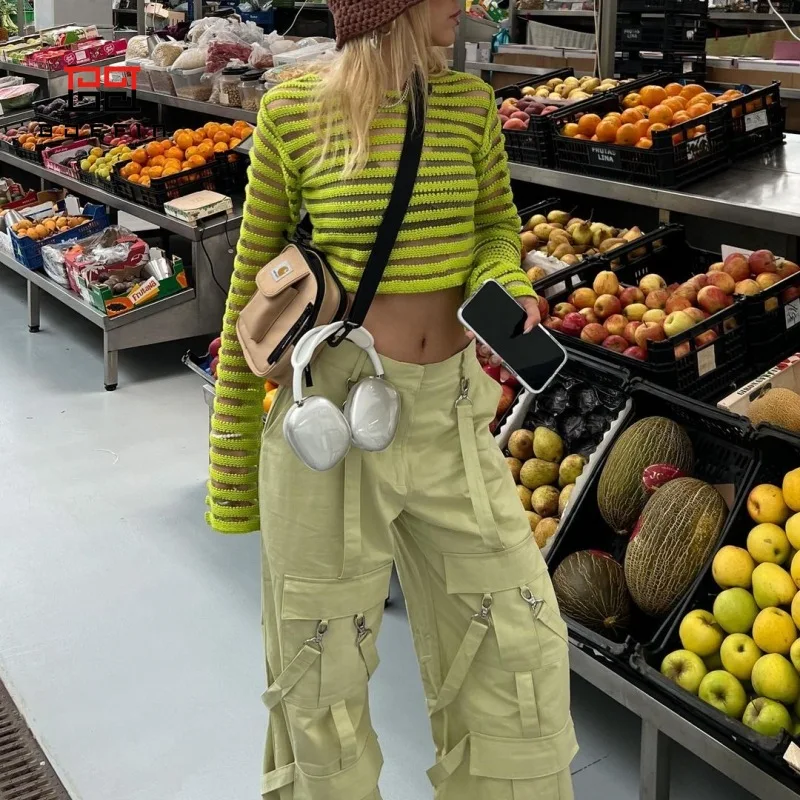 

Женский летний свитер BOFFIN 2023, привлекательная прозрачная модная женственная блузка для отдыха, женский топ с открытым пупком для песчаного пляжа