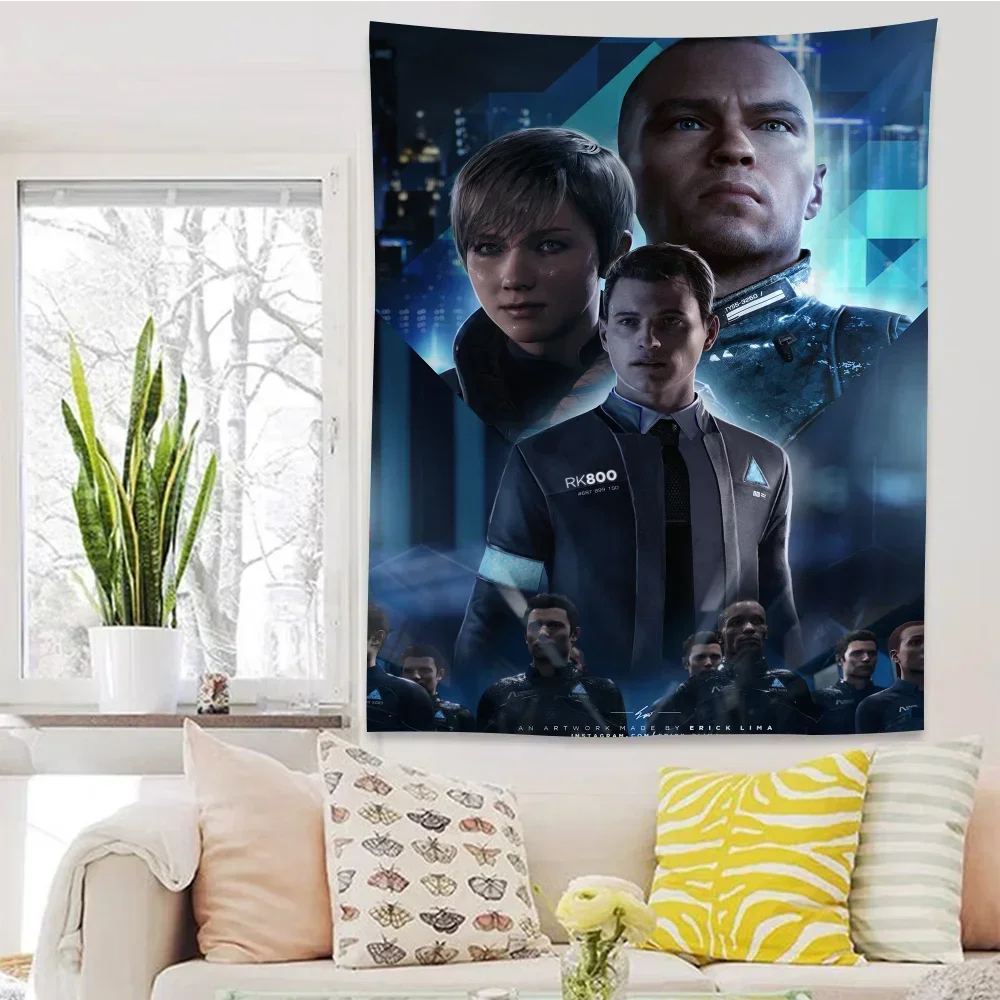 Детройт станьте человеком гобелен аниме подвесной Таро хиппи рандомные