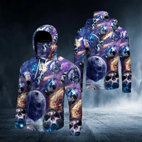 universe space galaxy skull 3d printed bandana hoodie us size women for men casual pullover hoodie mask warm