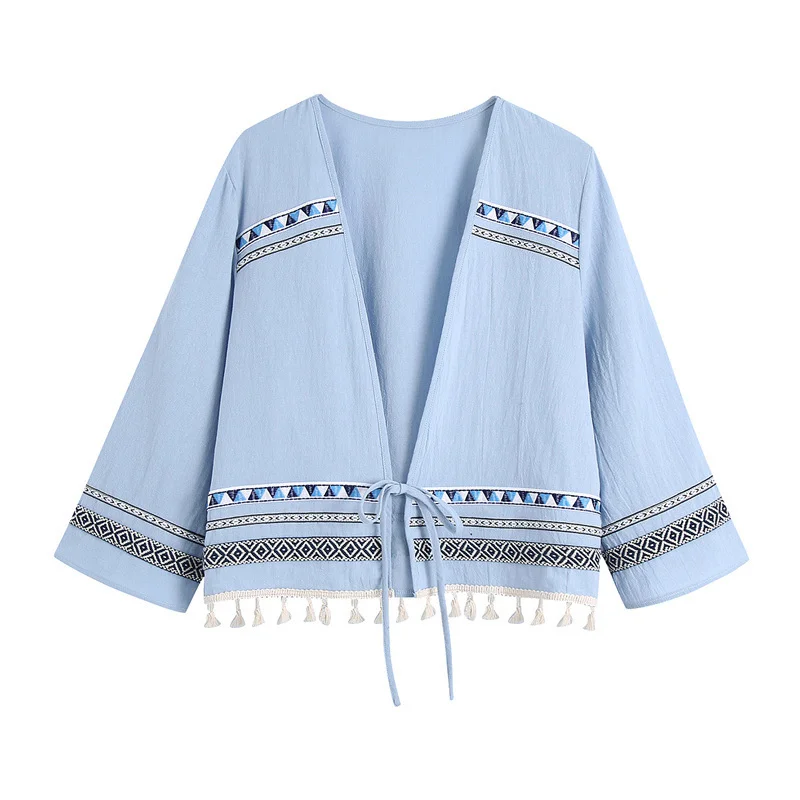 Женское винтажное пальто с длинным рукавом TEELYNN Свободное в стиле бохо