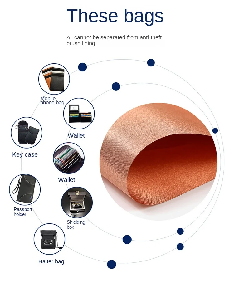 Фото Ткань Faraday проводящая Wi-Fi/RF RFID ткань Блокировка EMI EMP RF медь ткань Блокировка волокна EMF/RFID/EMI/RF проводящая RFID №5