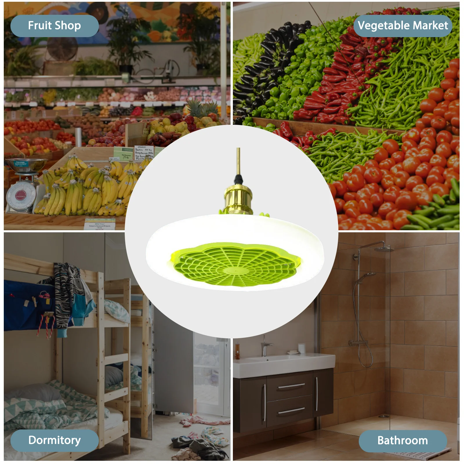 

Ceiling Fans Light E27 LED Light Smart Ceiling Fan 30W Living Room Fan Lamp Remote Control 3 Color Light for Living Room Bedroom