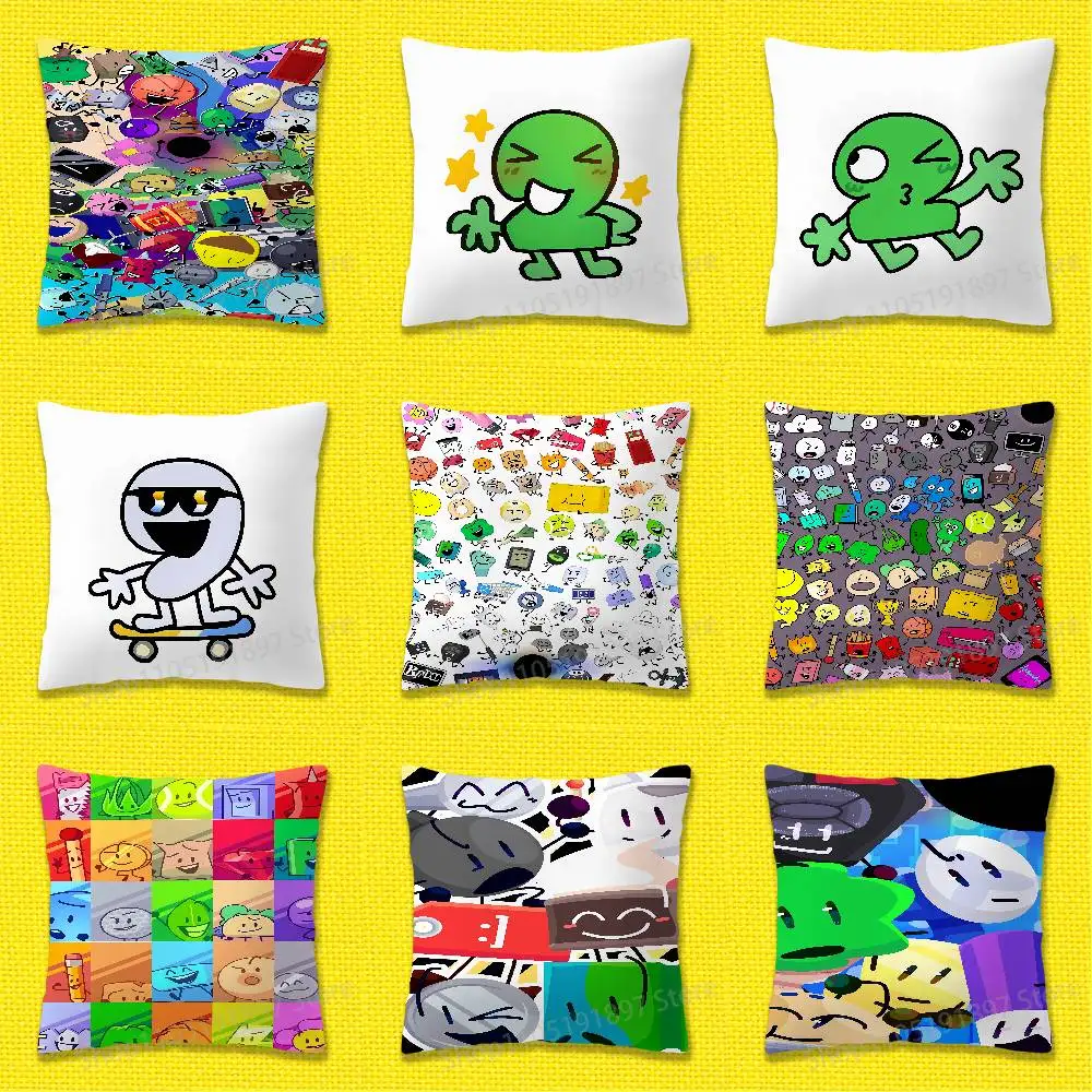 Фото Bfdi B-Battle for Dream Island крутая наволочка для 45x45 см 40x40 см 30x30 см 50x50 см 55x55 см квадратная домашняя наволочка №1