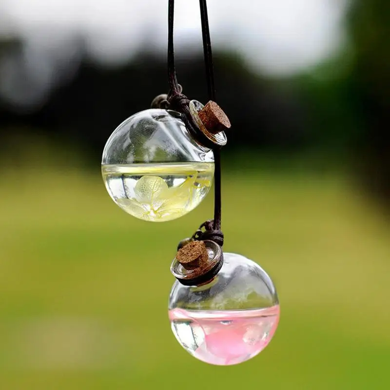 

Car Hanging Perfume Pendant Fragrance Air Freshener Empty Glass Bottle For Essential Oils Diffuser Automobiles Ornaments