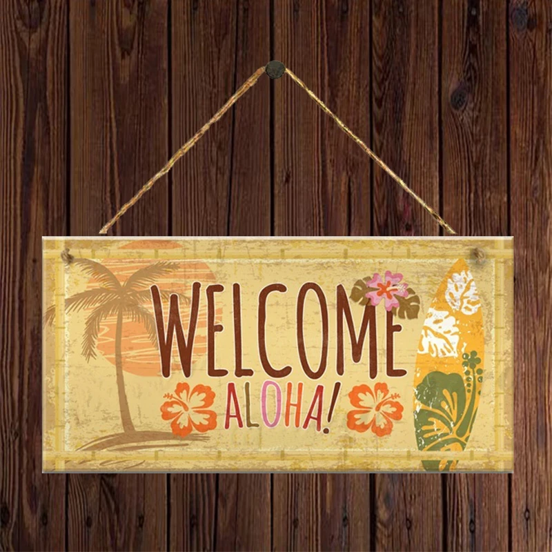 

«Добро пожаловать в алоху», деревянное Оформление интерьера