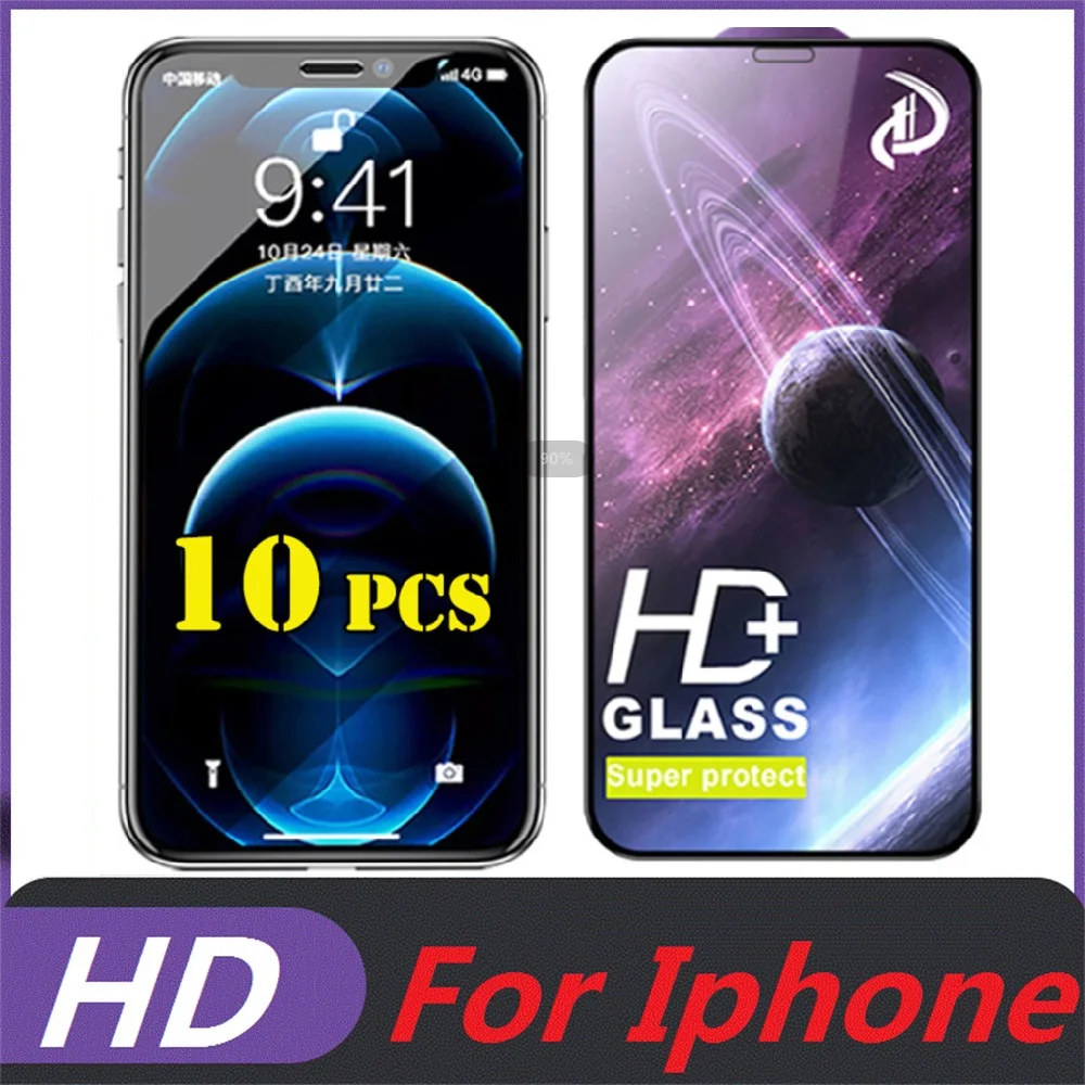 20pcs HD Tempered Glass Premium Super Protect Screen Protector Film For iPhone 11 12 13 14 Plus Pro Max 6 7 8 plus x xs max xr
