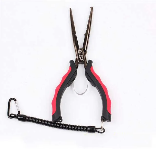 

Stainless Steel Fishing Split Ring Pliers Line Cutter Hook Remover Multi Tool