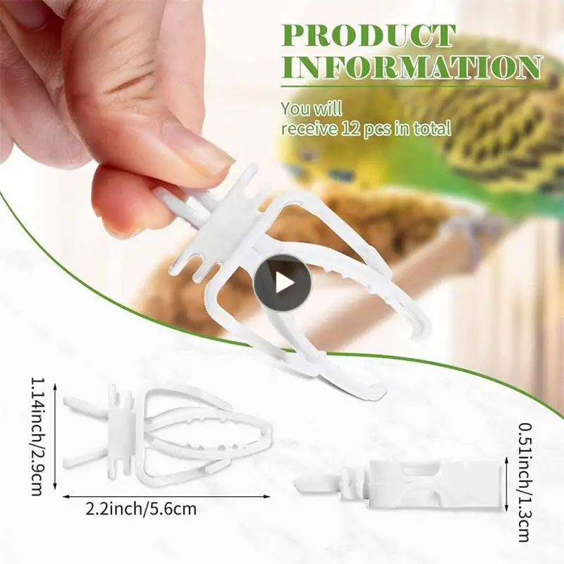 

Cage Feeding Plastic Clamp Bird Clips Bird Cage Accessories Vegtable Pin Clamp