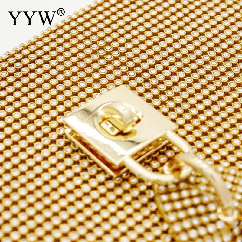 Luxury Rhinestone Women Clutch Bag Box with PU Leather Handle Interlocking Clasp Diamond Bucket Handbag Lady Daily Tote Purse