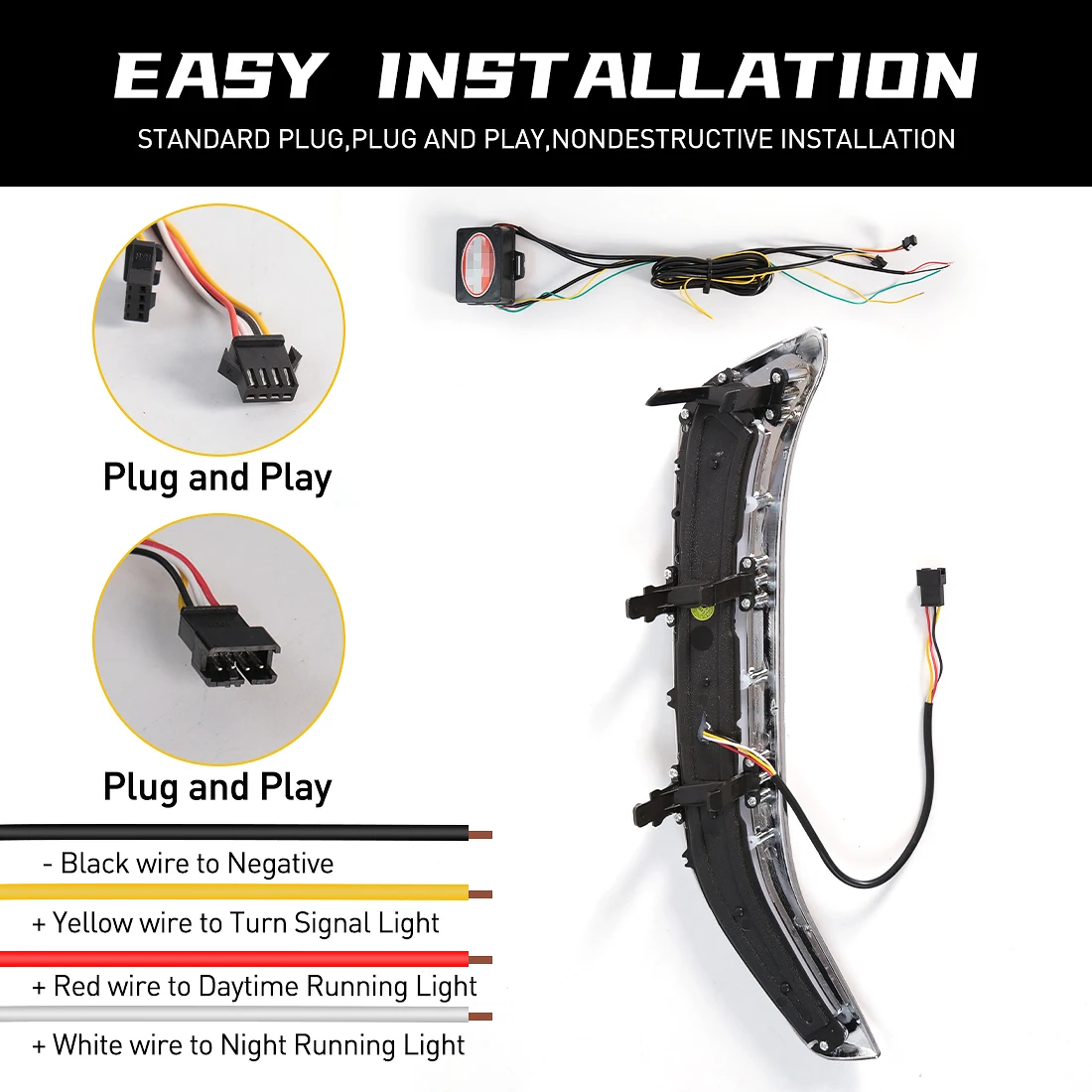 Ходовые огни дневного света Subaru Forester 2013-2015 Модель ABS Светодиодный материал