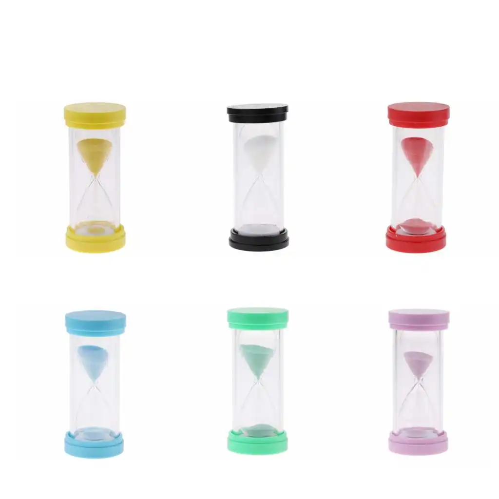 

Plastic 3 Round Minutes Cooking Kitchen Sand Timer Hourglass Clock Games Toy