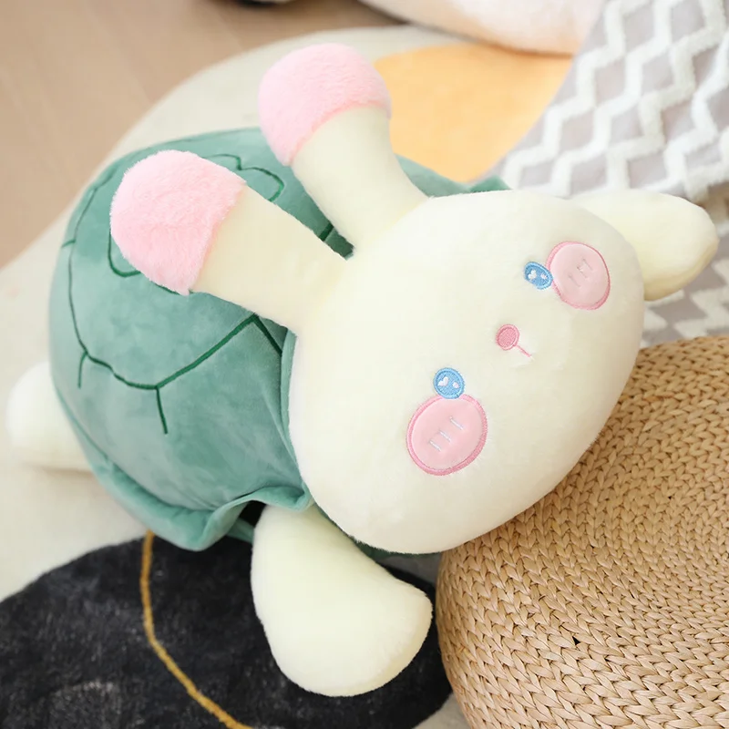 

Kawaii Rabbit Plushier Toys Doll For Kids Baby Stuffed Bunny With Tortoise Creative Funny Animals Toy For Girls Christmas Gift