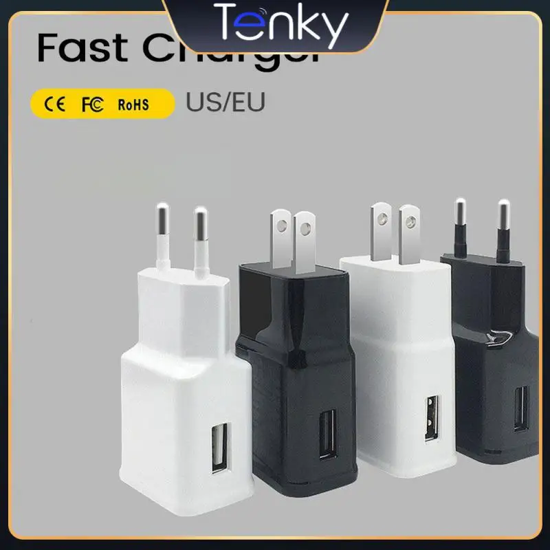 

For Travel Home Eu Us Plug Adapter Eu Us Wall Charger Adapter Fast Charge Usb Mobile Phone Charger Fast Charging High Quality