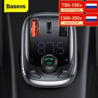 FM-трансмиттер Baseus автомобильный с поддержкой Bluetooth 5,0 и поддержкой быстрой зарядки