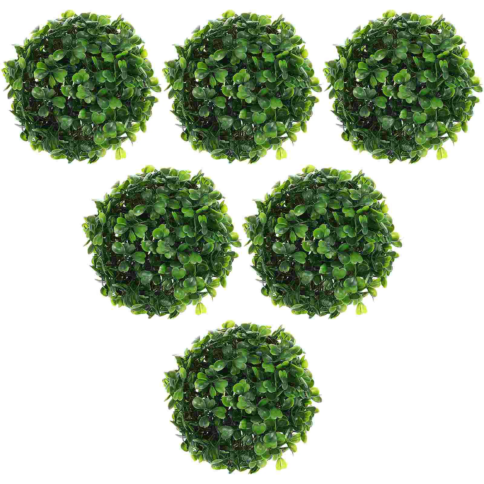 

6 Pcs Creative Grass Balls Decor Flower Garlands Green Plants Artificial Flowers Outdoors