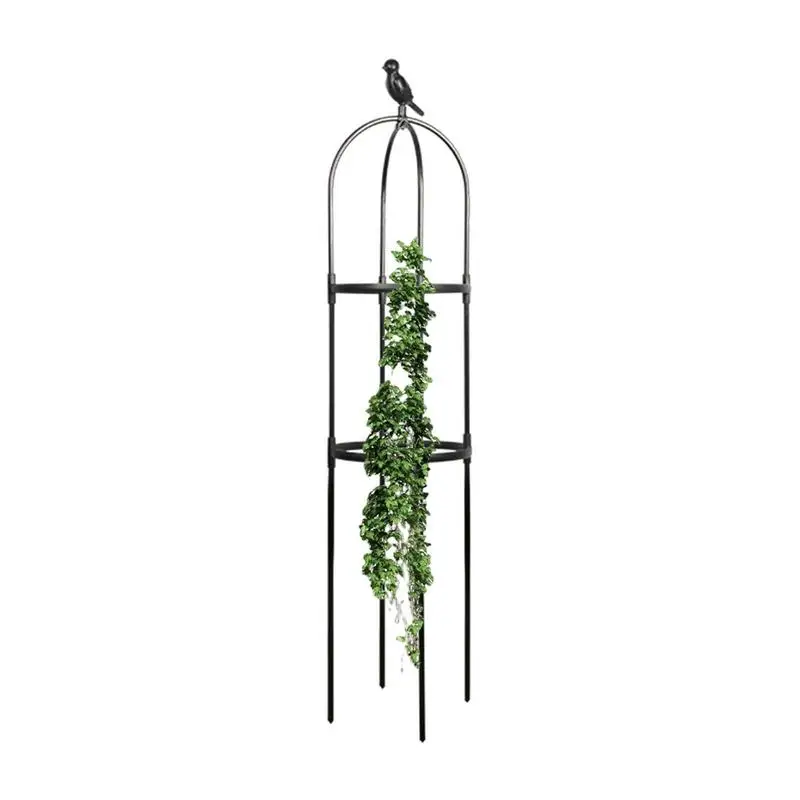 

Plant Climbing Frame DIY Assembly Garden Trellis Obelisk Plant Steel Frame For Climbing Plant Outdoor Wrought Iron Flower Stand