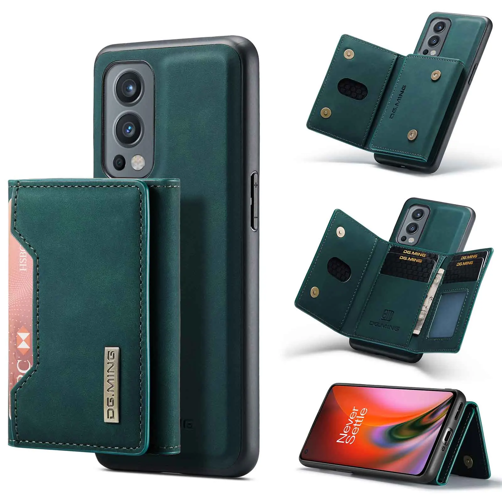 

Кожаный чехол-кошелек для OnePlus Nord 2 5G N200 9 Pro 9R 9RT