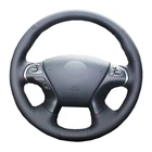 Ручное шитье чехол рулевого колеса автомобиля волана для Infiniti JX35 M M25 M35 M37 M56 Q70 QX60 для Nissan Murano Pathfin защита для автомобиля