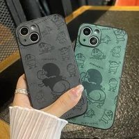 leather crayon shin chan phone cases for iphone 13 12 11 pro max mini xr xs max 8 x 7 se 2020 back cover