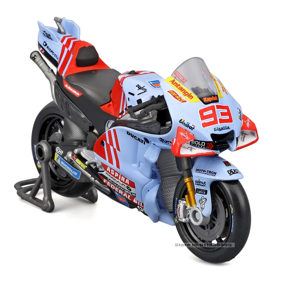 Фото Масто 1:18 # 93 Марк Маркес # 73 Alex Marquez 2024, Gresini Racing Moto GP, литой сплав, модель мотоцикла, коллекция, подарочная игрушка №5