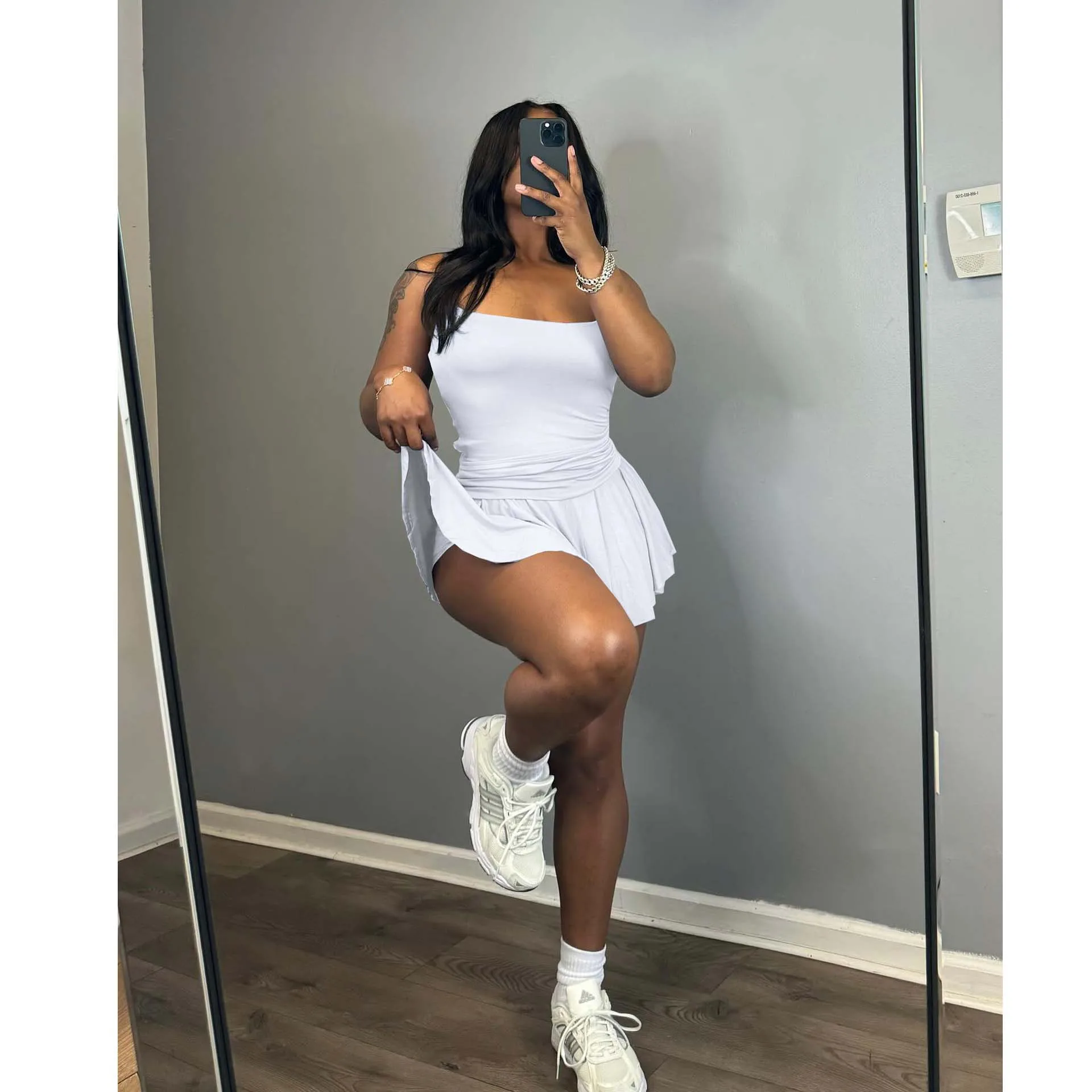 Комплект из 2 предметов с коротким топом и юбкой элегантное роскошное