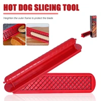 hot dog slicing tool hot dog cutter slicer for barbecue kitchen bbq tools hot dog cutter sausage ham cut pattern cutter gadget