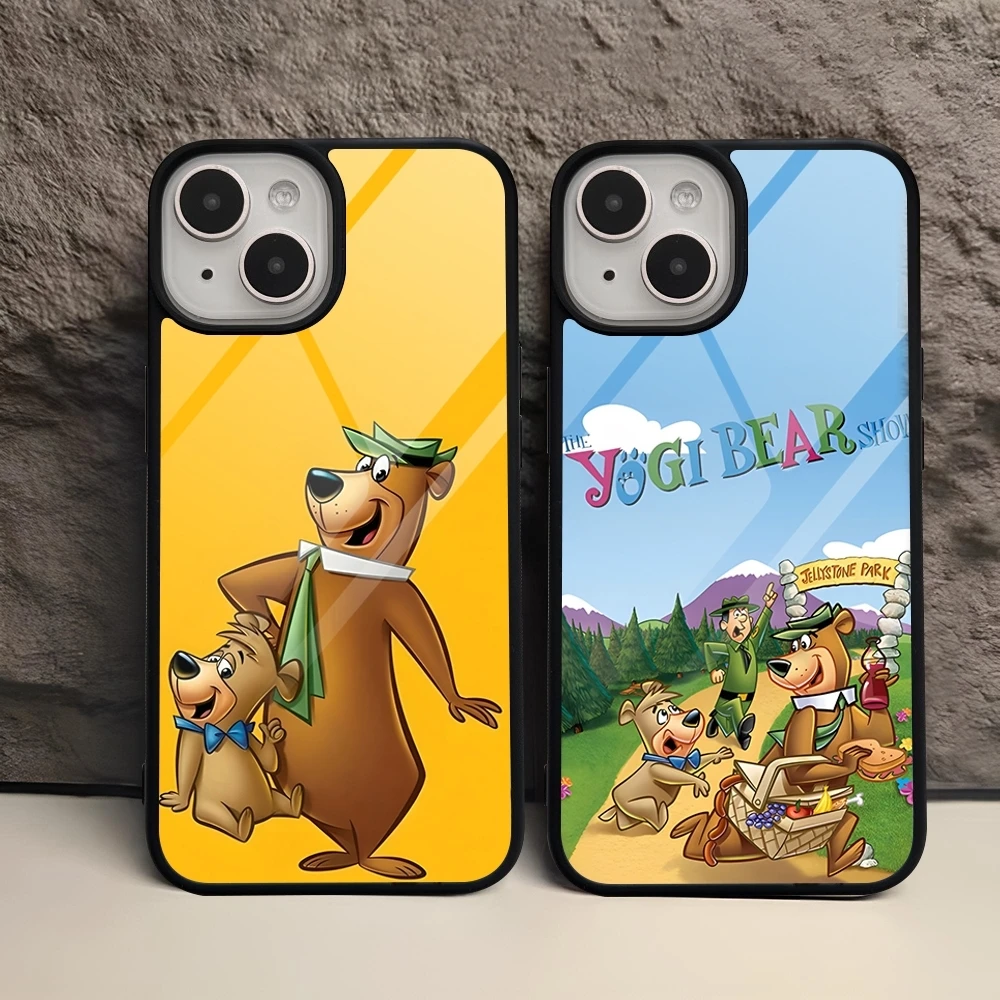 Фото Чехол для телефона The Yogi Bear Show для Iphone 15 Pro Max 14 12 11 13 Mini 16 8 7 Plus X Xs XR PC + TPU Design Задняя крышка №1