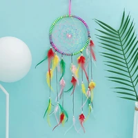 1 piece colorful dream catcher air pendant friends birthday creative ceiling pendant handmade wall hanging home decor