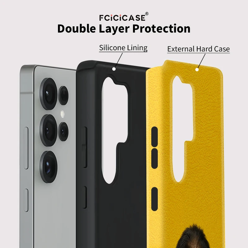 Фото Противоударный чехол Fcicicase для Samsung Galaxy S26 Ultra S25 S24 S23 Plus S22 A16 A26 A36 A56 5G с забавным изображением обезьяны, из ПК и ТПУ. №2