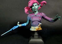 60mm resin model kits girl sorceress bust figure unpainted rw 275