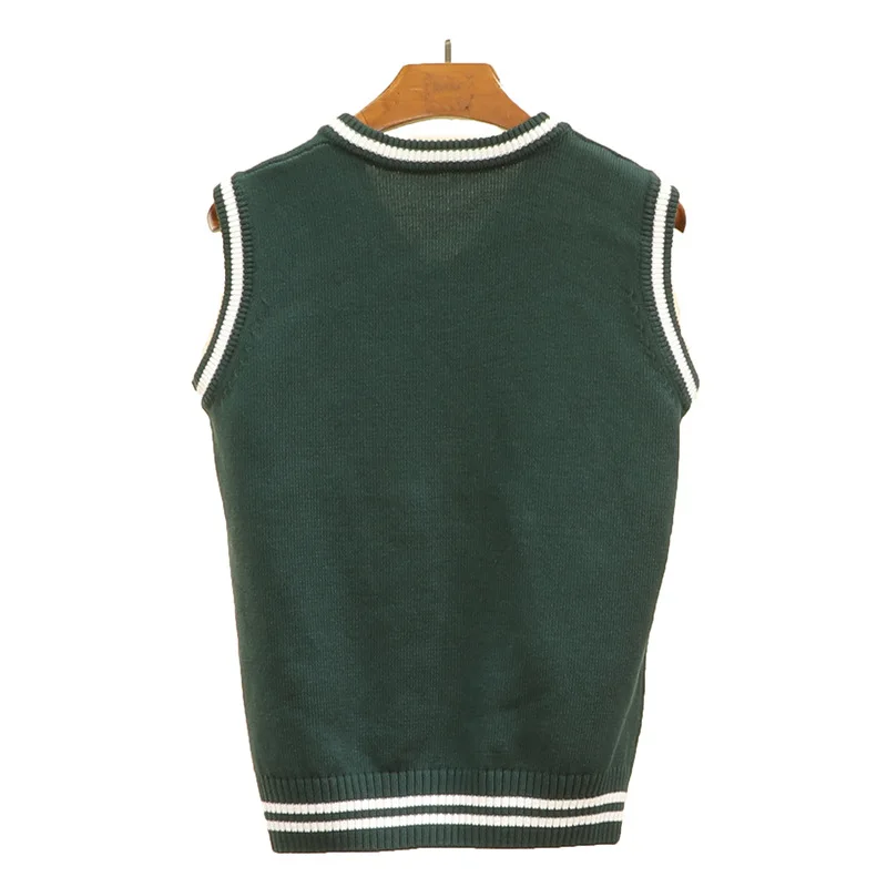 Трикотажный жилет из хлопчатобумажной пряжи для ранней осени женский свитер с