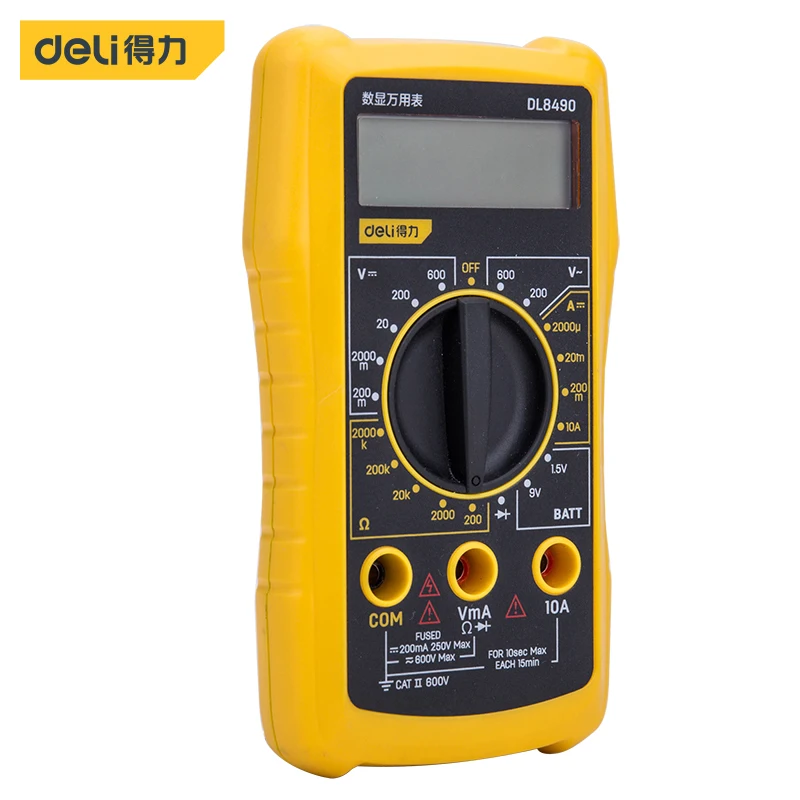 

Deli Multimeter Digital Tester Professional Voltmeter Ammeter Voltage Indicator Automotive Electrical Capacitance Meter