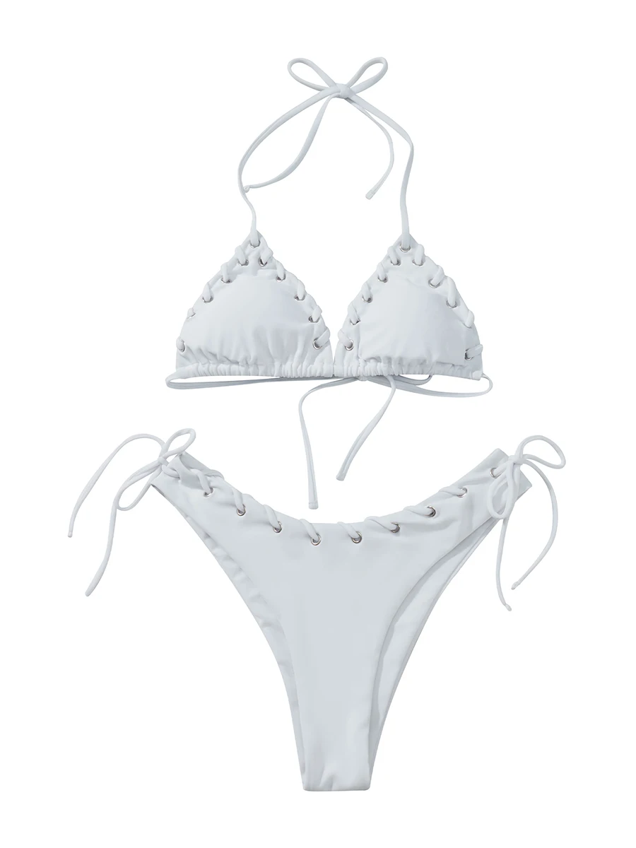 Женский купальный костюм из 2 предметов стринги цветочный бюстгальтер на