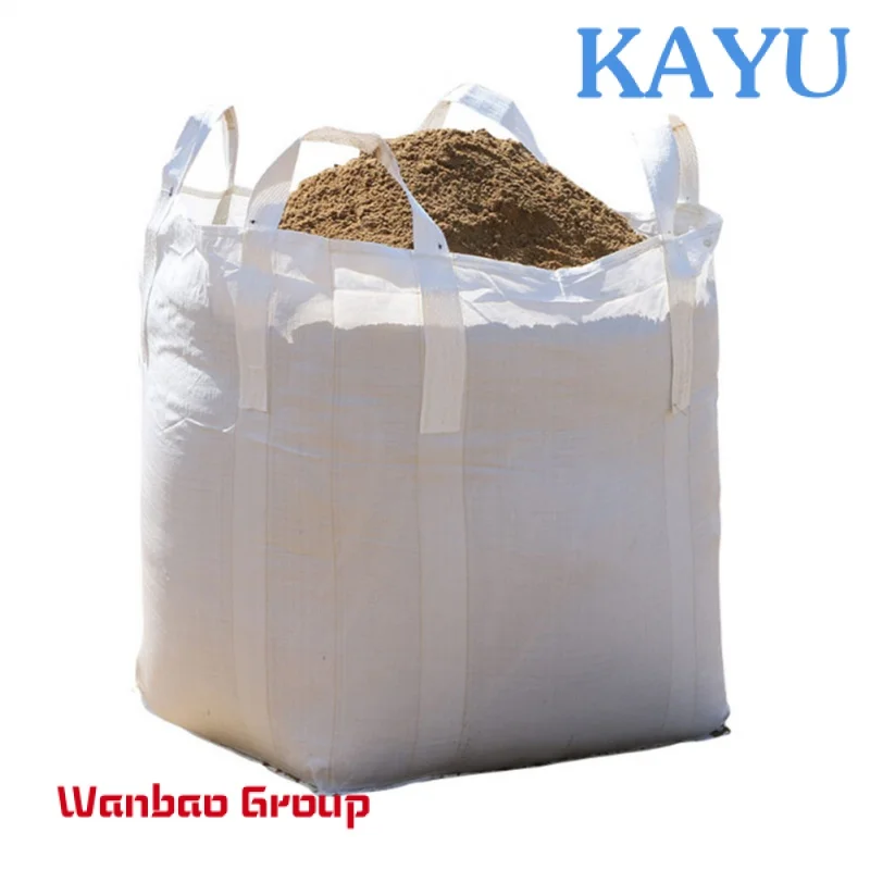 Custom brand new bulk jumbo bag 1/1.5/2/3 ton fibc Space big bag For powder cement rice sharp sand ore