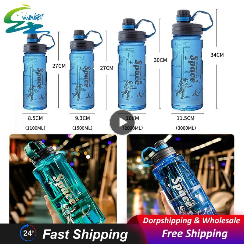 1~10PCS Water Cup Outdoor 1100/1500/2000/3000ml Drinking Bottle Summer New Drinking Cup Water Bottle Sports Bottle