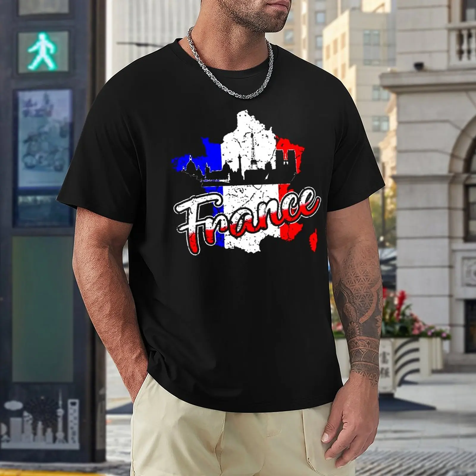 

Harajuku République Française France Flag (15) T-shirt Movement Tshirt Hipster Graphic Fitness Eur Size