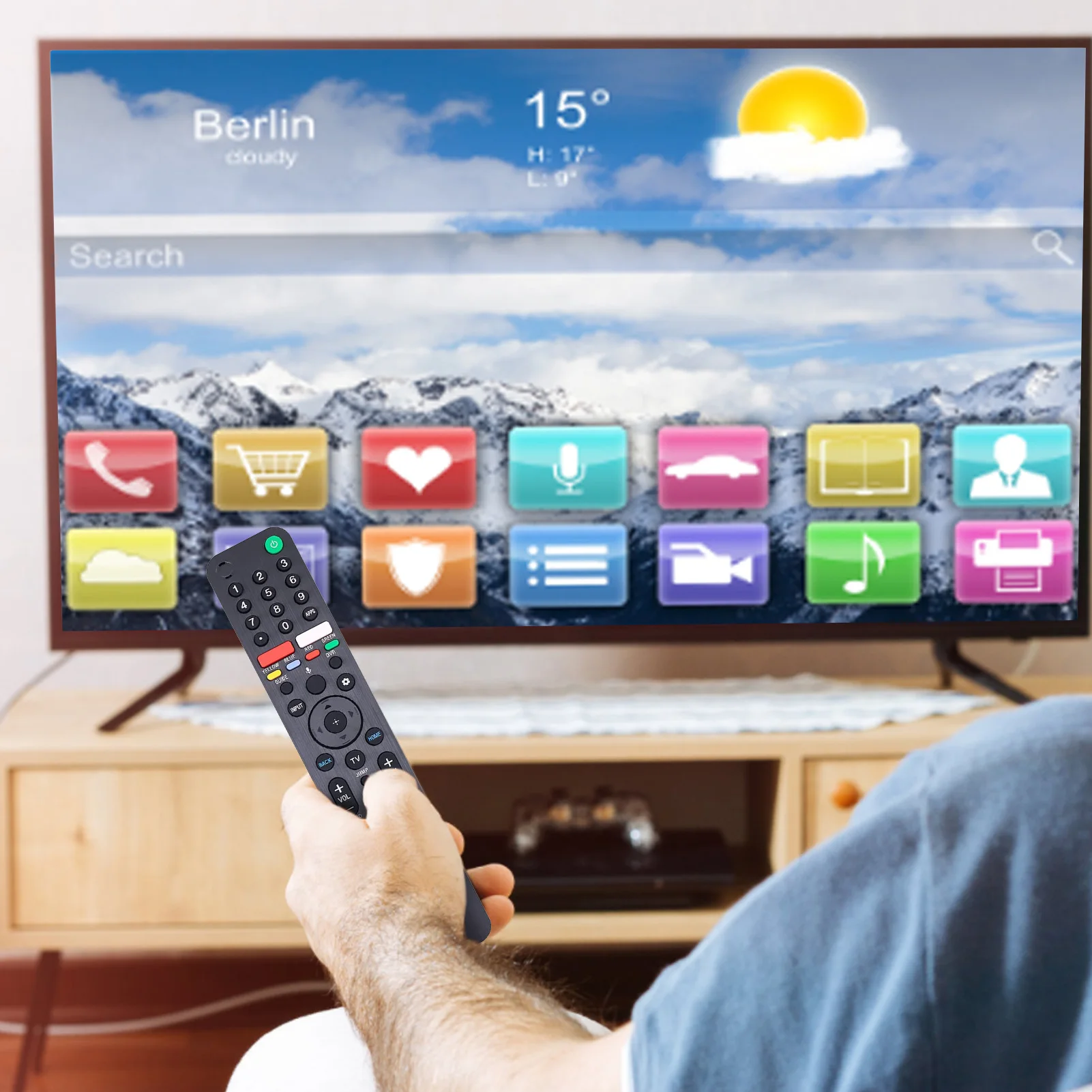 

RMT-TX500U пульт дистанционного управления для Sony совместимый с YOUTUBE / NETFLIX пульт дистанционного управления для SONY TV Universal
