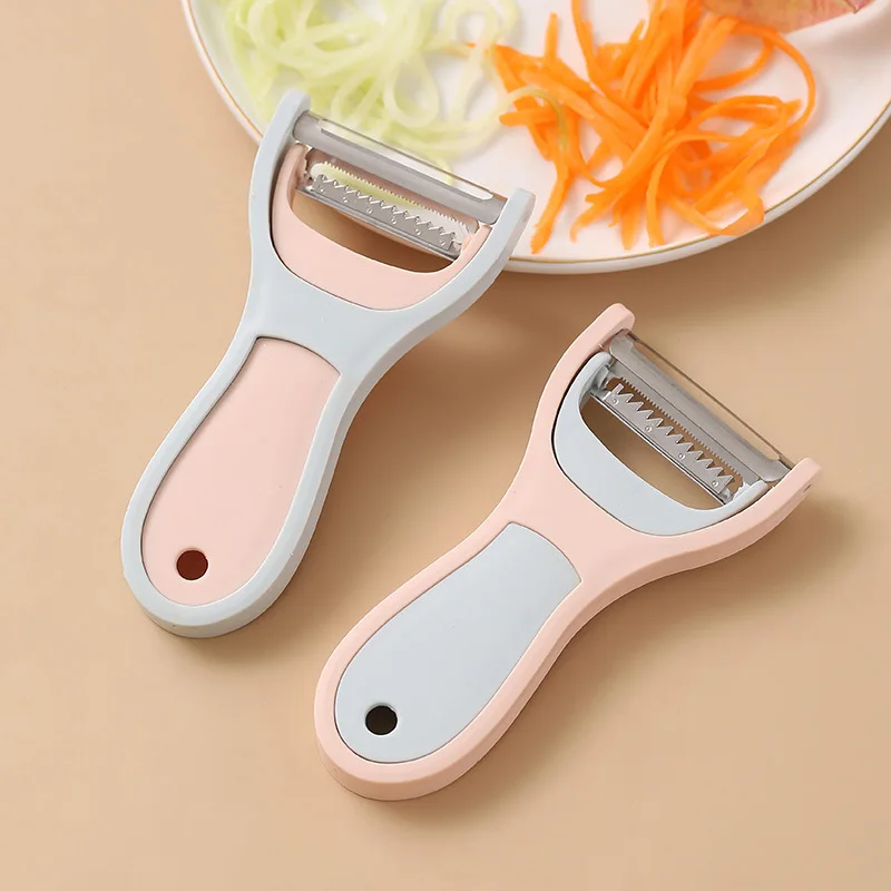 

2-in-1 Multifunction Stainless Steel Shredder Peeler Vegetable Melon Fruit Potato Carrot Peelers Scraper Planer Kitchen Gadgets