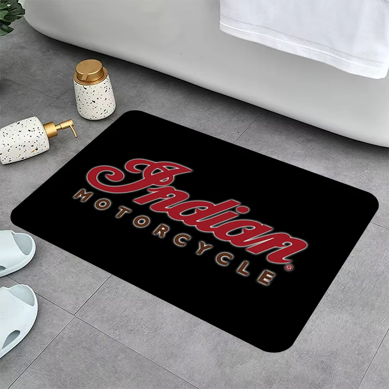 

Non Slip Bedrooom Carpet Living Room Mat Indian Motorcycles Kitchen Decoration Rug Entrance Doormat Home Floor Mats Doormat Rugs