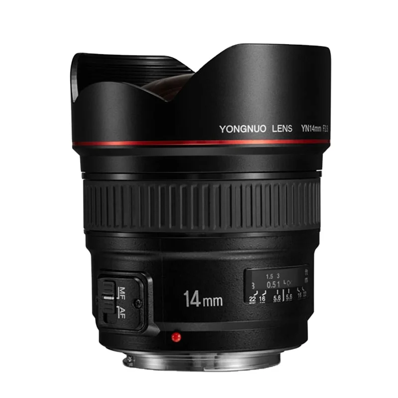 

New Arrived YONGNUO YN14mm AF MF F2.8 Ultra Wide Angle Camera Lens For DSLR Camera Capturing Grand View