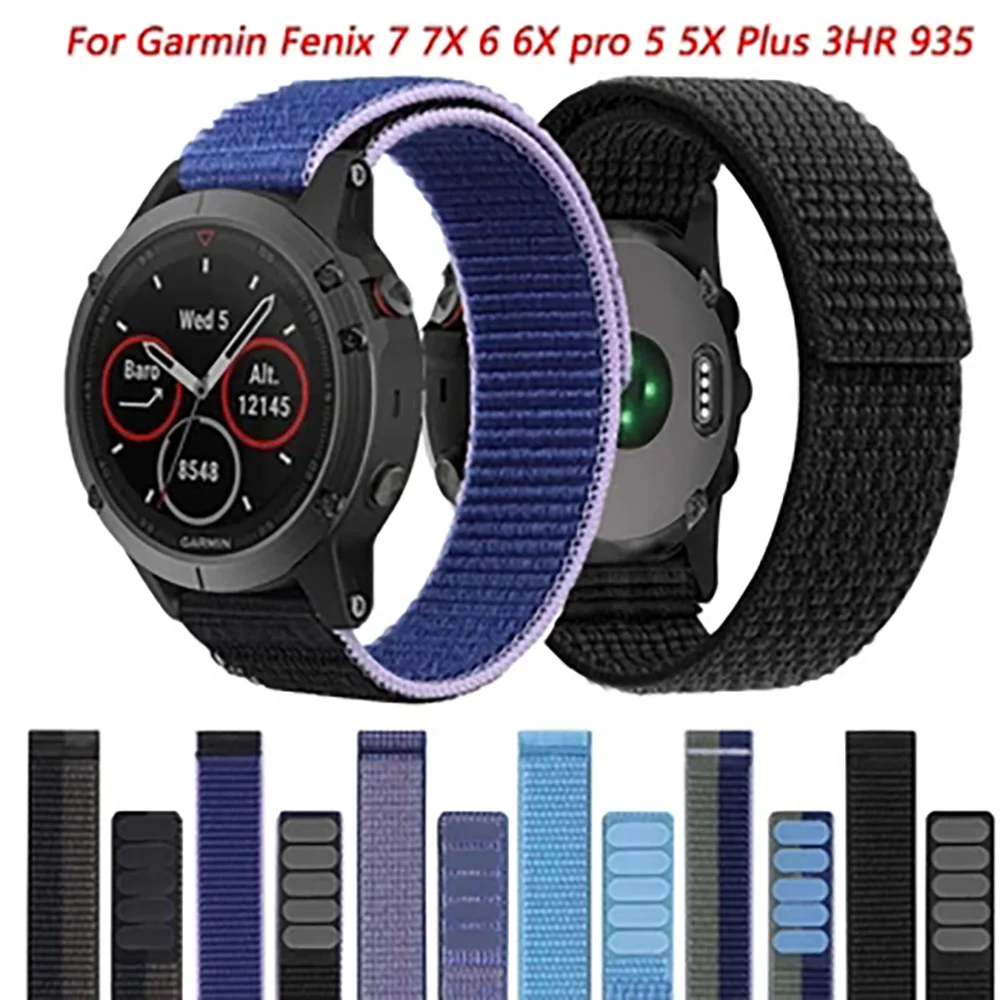 Нейлоновый Ремешок Для Часов Совместимый С Ремешком Garmin Touchs70 Fenix 7x 7 Pro Solar 6x 6 5x 5 Plus