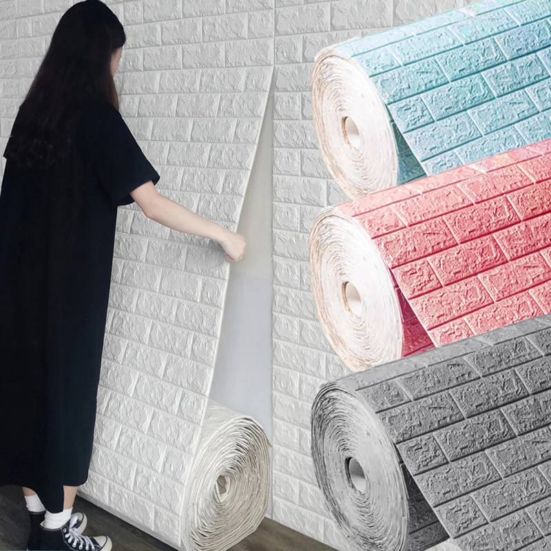 

70cmx1m Continuous Wall Sticker 3D Waterproof Self Adhesive wall stickers Living Room Bedroom Children's Room Home Decor