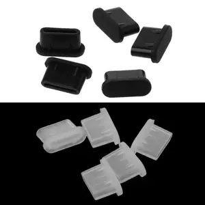5 шт., Силиконовые пылезащитные заглушки для порта USB Type-C