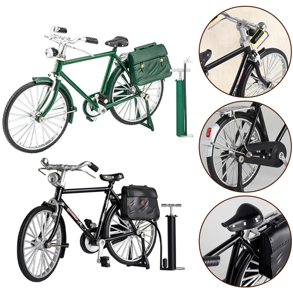 DIY Ретро модель велосипеда мини-сплавный велосипед миниатюрный имитация пальца