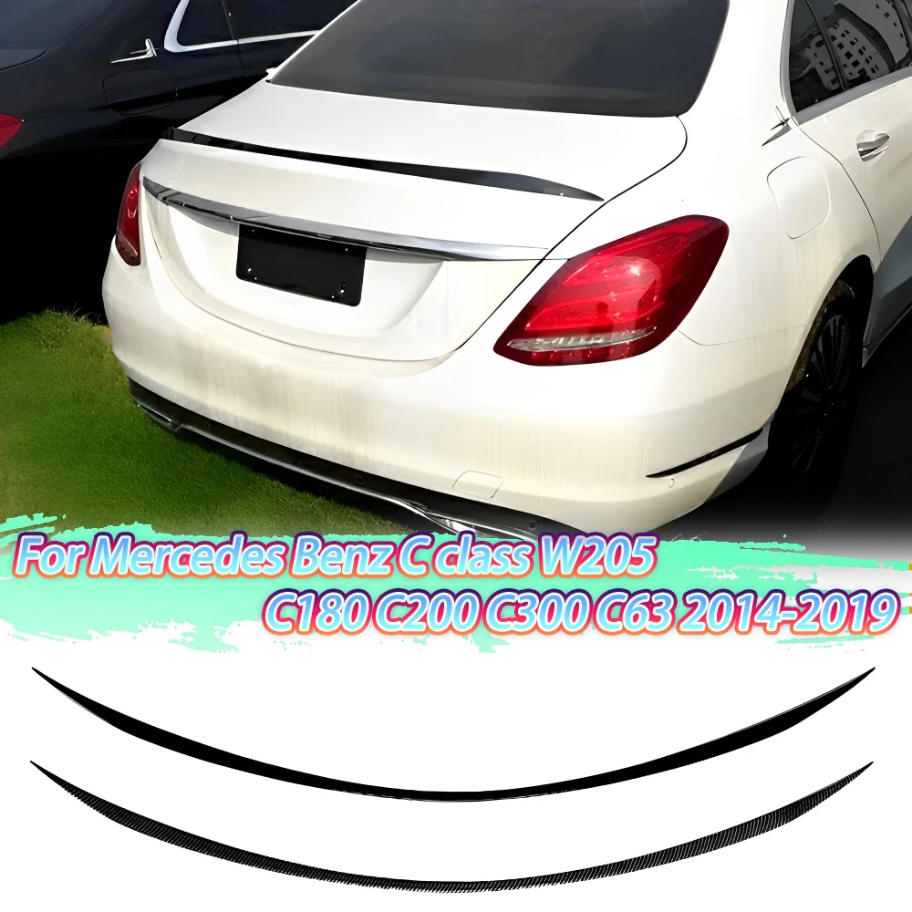 

Rear Roof Boot Trunk Spoiler Tail Wing Lip FOR MERCEDES BENZ W205 S205 C CLASS C180 C200 C300 C43 C63 AMG 2014-2021