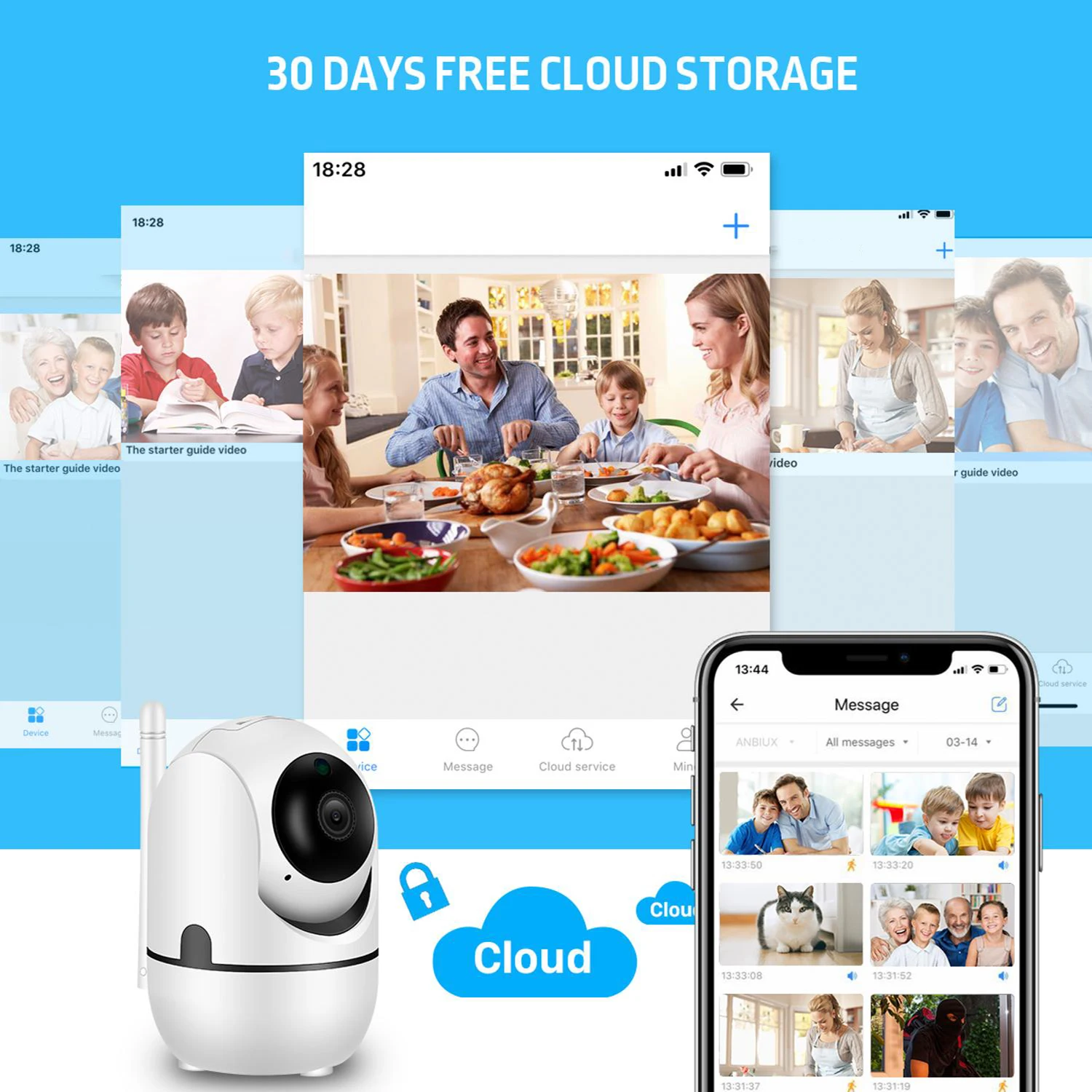 5MP PTZ IP Camera Indoor WiFi Pet Baby Monitor Auto Tracking CCTV Home Security Audio IR Night Video Surveillance |