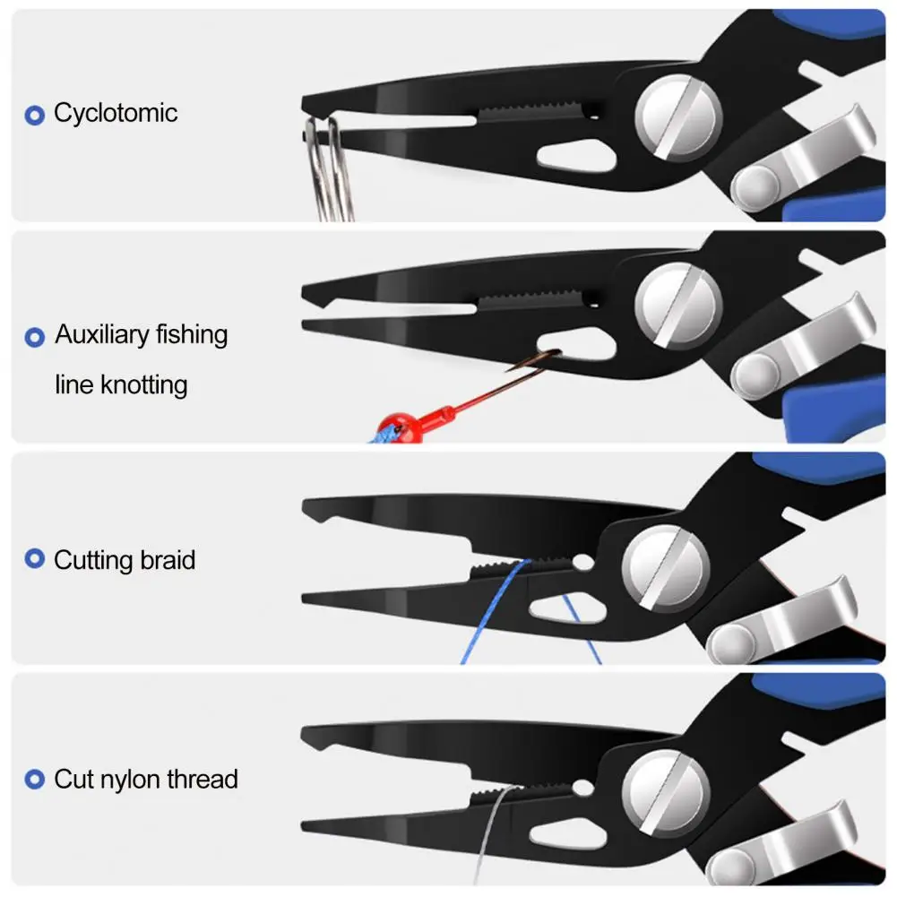 

Fishing Pliers Sturdy Comfortable Grip Strong Thermoplastic Fishing Open Loop Hook Removal Pliers Angling Equipment