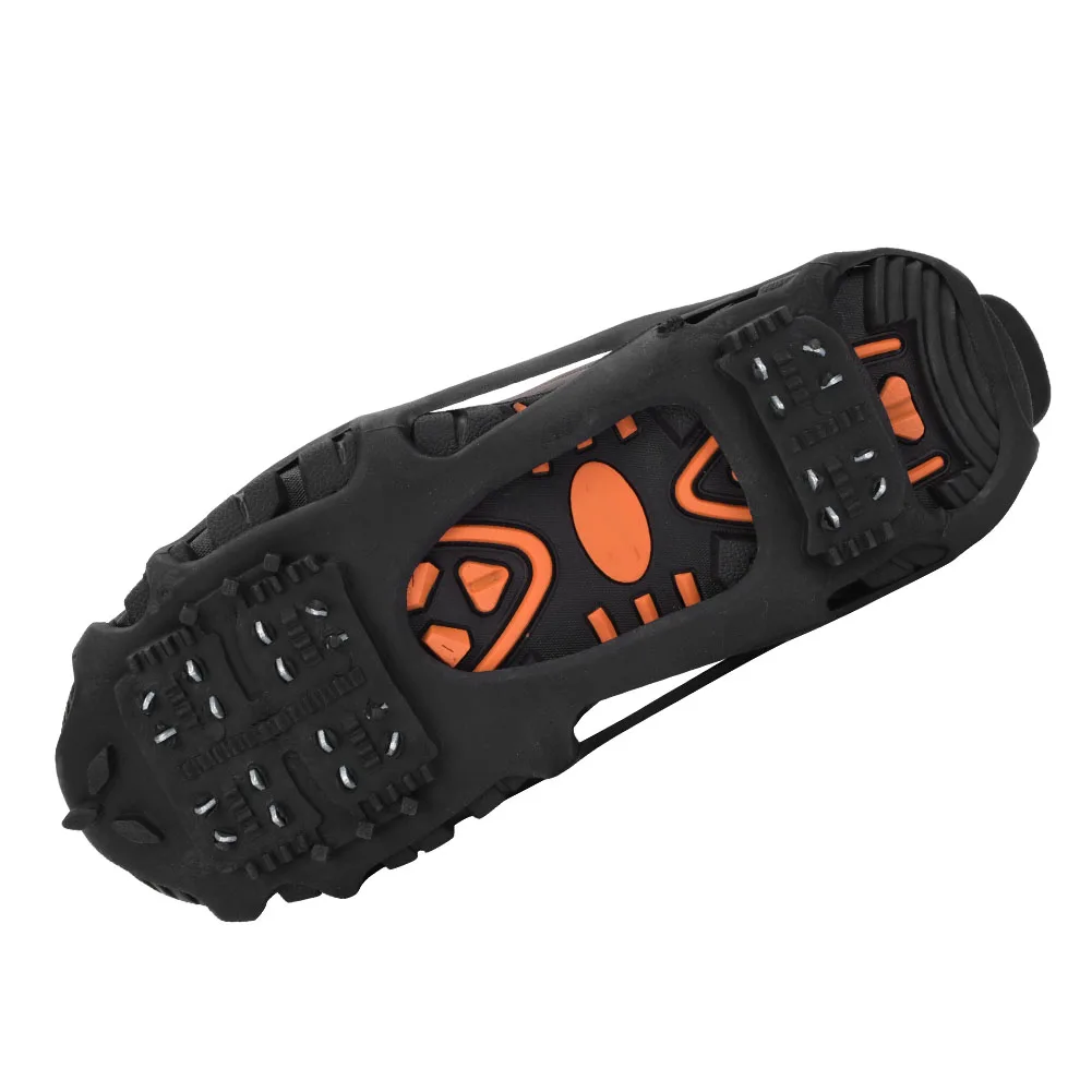 TPE 24 Teeth Anti slip Ice Cleat Shoe Grips Spikes Cleats Crampons for Snow Ground Hiking Climbing images - 2