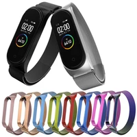 strap for xiaomi mi band 7 6 5 stainless steel metal bracelet for miband 6 5 watchbands replacement strap for xiaomi mi band 6