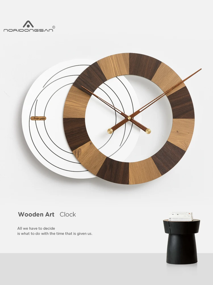 

Nordic Modern Wall Clock Wood Large Silent Wall Watches Creative Luxury Clocks Wall Home Decor Living Room Decoration Gift Ideas